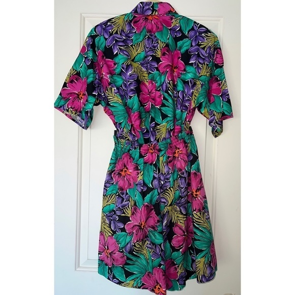 ***vintage**** JUDY KNAPP FLORAL PRINT TOP AND SHORTS SET - SIZE M - Picture 3 of 5